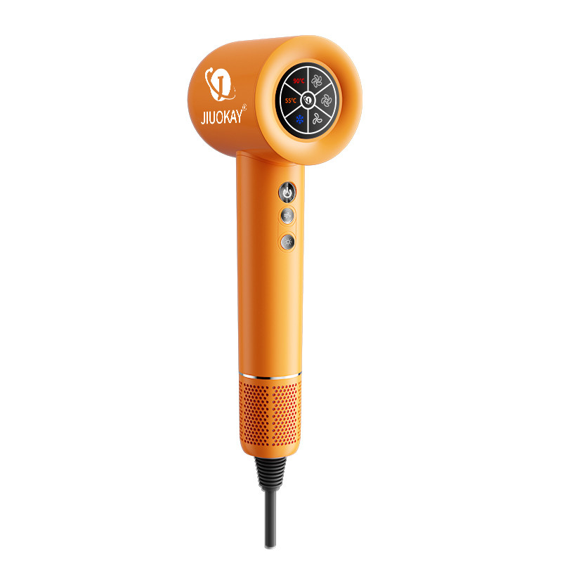 Grise/Noir/Orange 110000 tours par minute BLDC à vitesse élevée sèche-cheveux à séchage rapide pour les cheveux endommagés