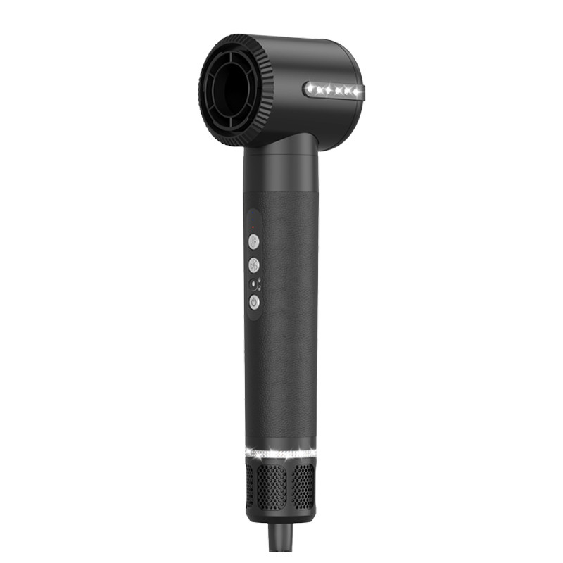 Séchoir à cheveux professionnel à moteur BLDC 7 en 1 avec vent fort et 3 réglages de chaleur