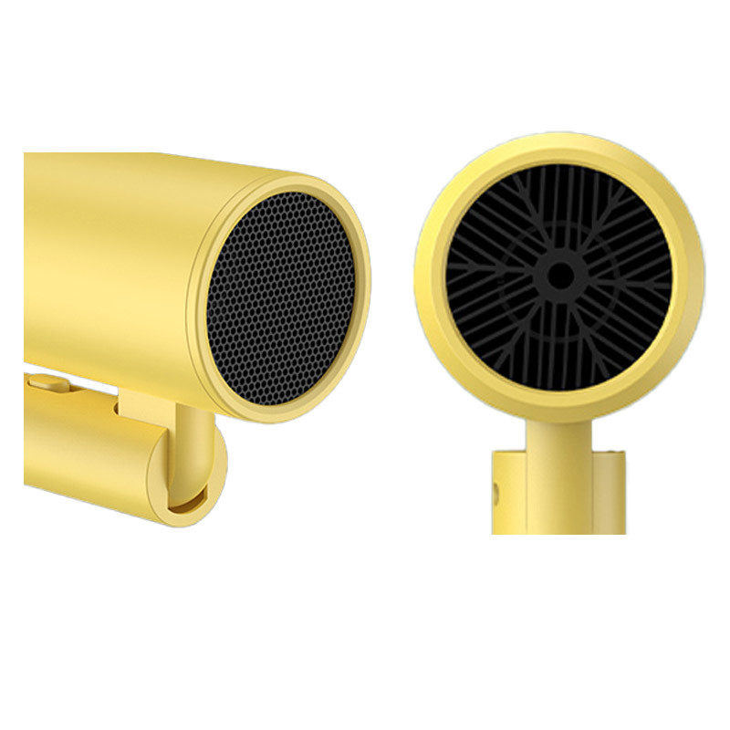 Mini sèche-cheveux pliable avec ions négatifs et conception compacte pour un stockage facile