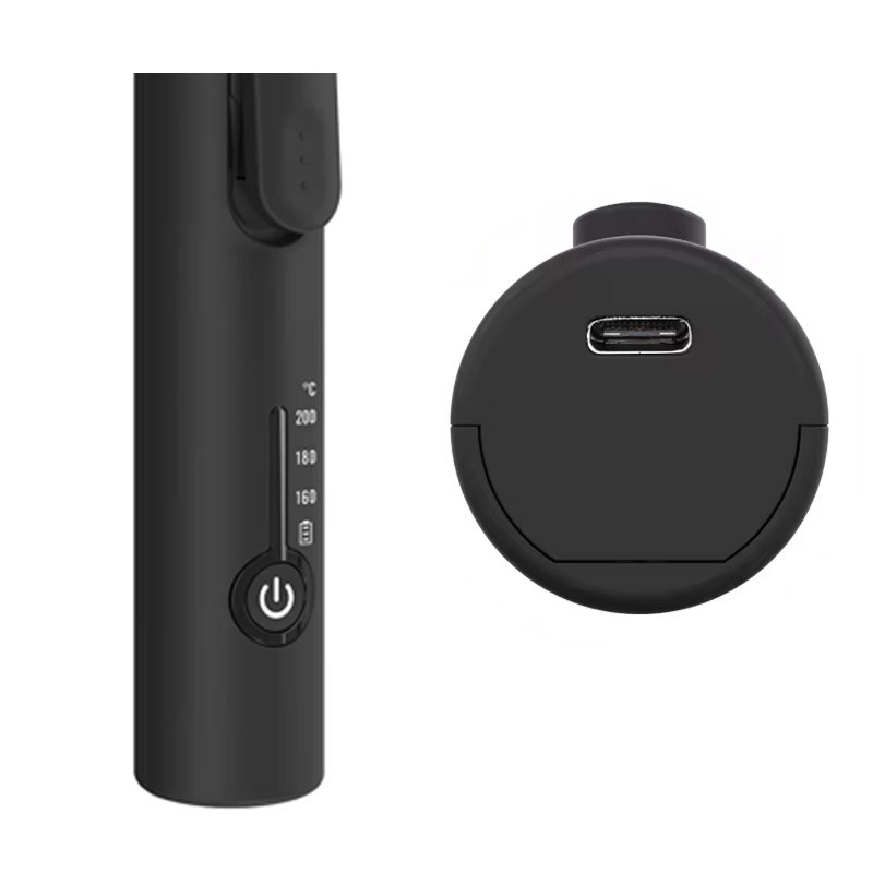 Le curseur de cheveux électrique sans fil USB rechargeable à fer portable sans fil