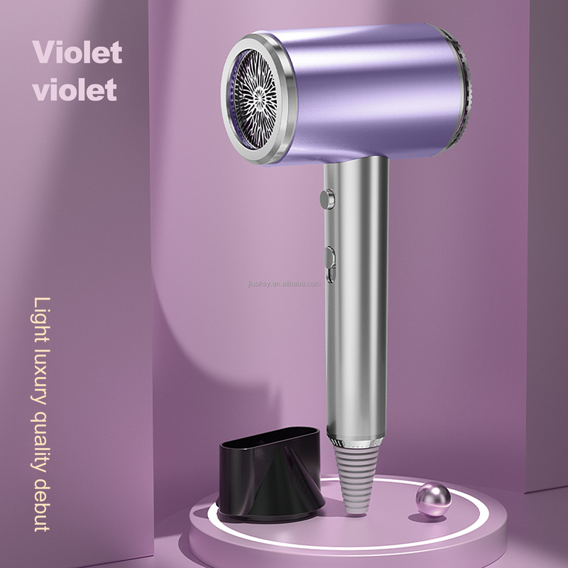 Séche-cheveux professionnel rose avec option de prise EU/US/ALCI/AU/UK/JP