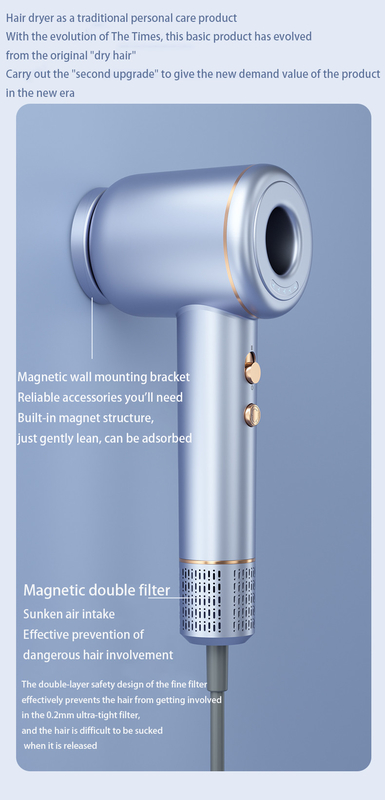 Séche-cheveux à chaud bouton à haute vitesse pour les voyages à domicile ou pour les cadeaux