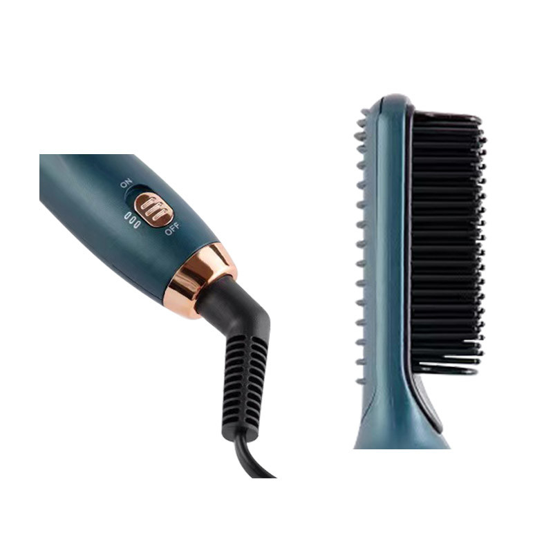 Peigne à chaud électrique réglable à température avec câble pivotant à 360 degrés en ABS PTC violet
