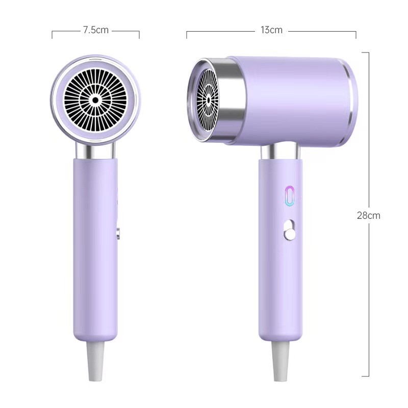 2000W High Speed Blue Light LED Display Switch Sur le côté sécheur de cheveux rapide séchage