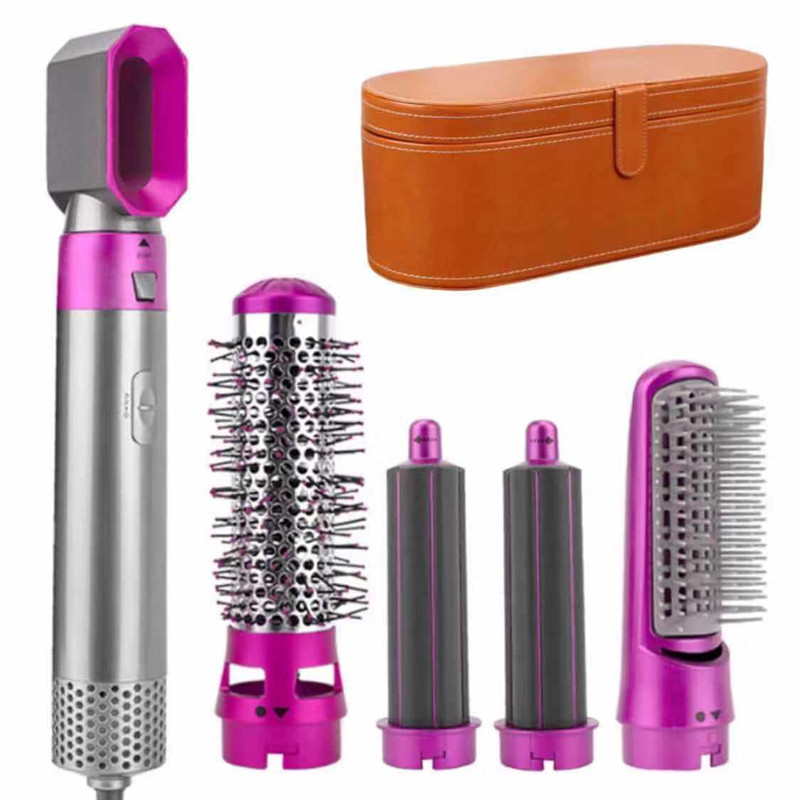 500W Nouveau design en gros Prix bas Multi-fonction Air Wrap boîte en cuir automatique brosse à air chaud