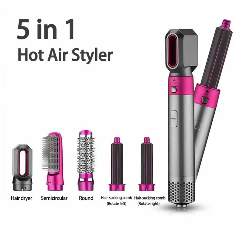 500W Nouveau design en gros Prix bas Multi-fonction Air Wrap boîte en cuir automatique brosse à air chaud