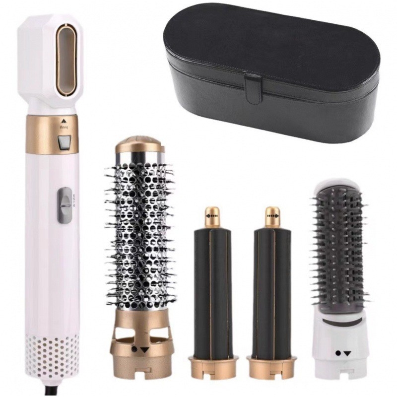 500W Nouveau design en gros Prix bas Multi-fonction Air Wrap boîte en cuir automatique brosse à air chaud
