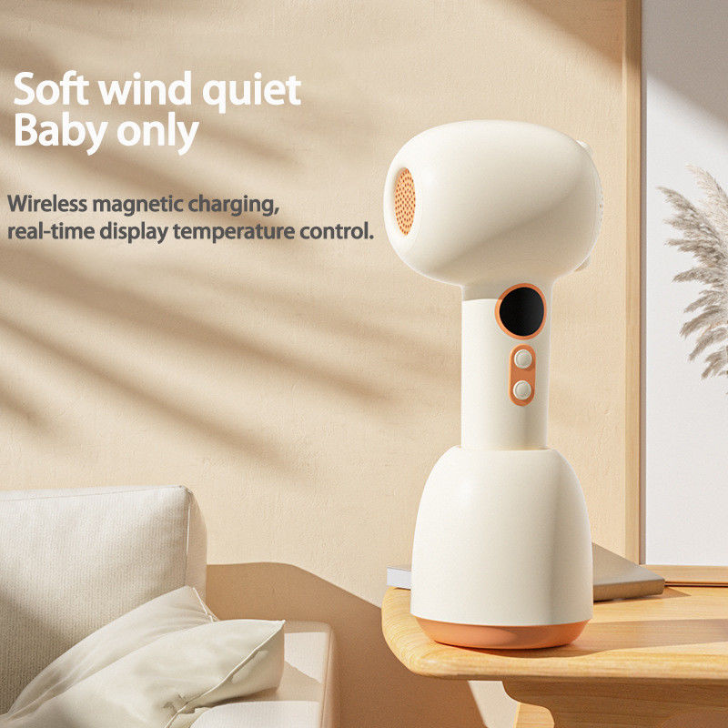 Faible bruit Aucun rayonnement Soins de la peau Séche-cheveux pour bébé 85W sans fil sans fil Rechargeable