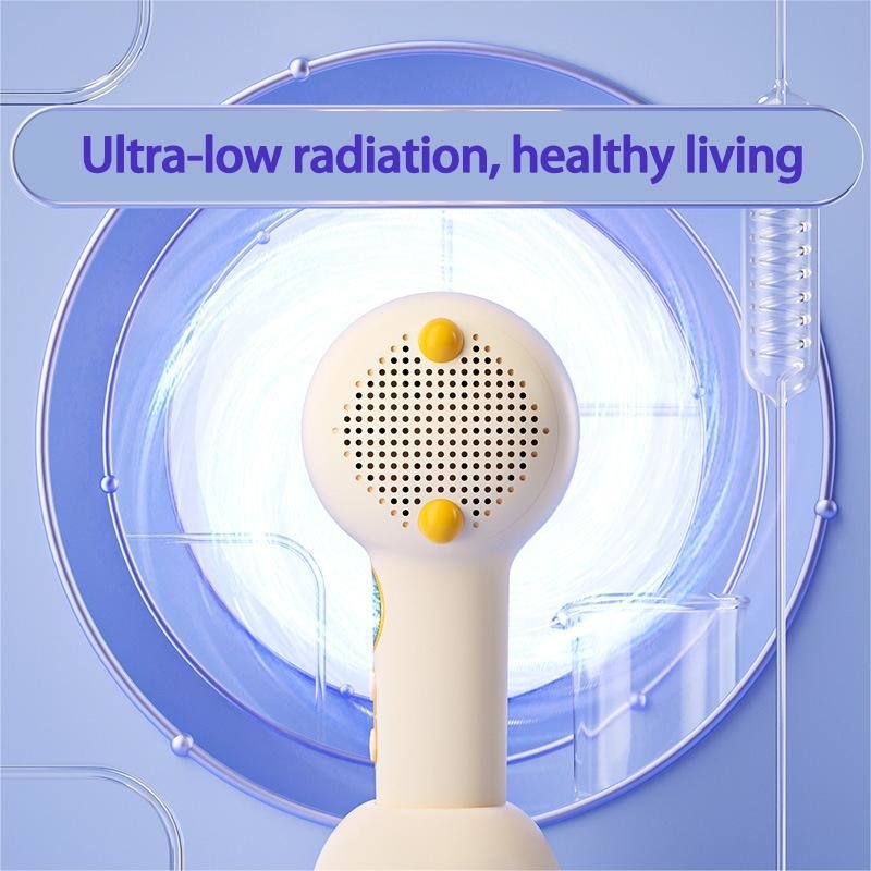 Séche-cheveux sans fil pour bébé chaleur douce air doux rechargeable petit sèche-cheveux à souffler pour bébé avec 3 réglages