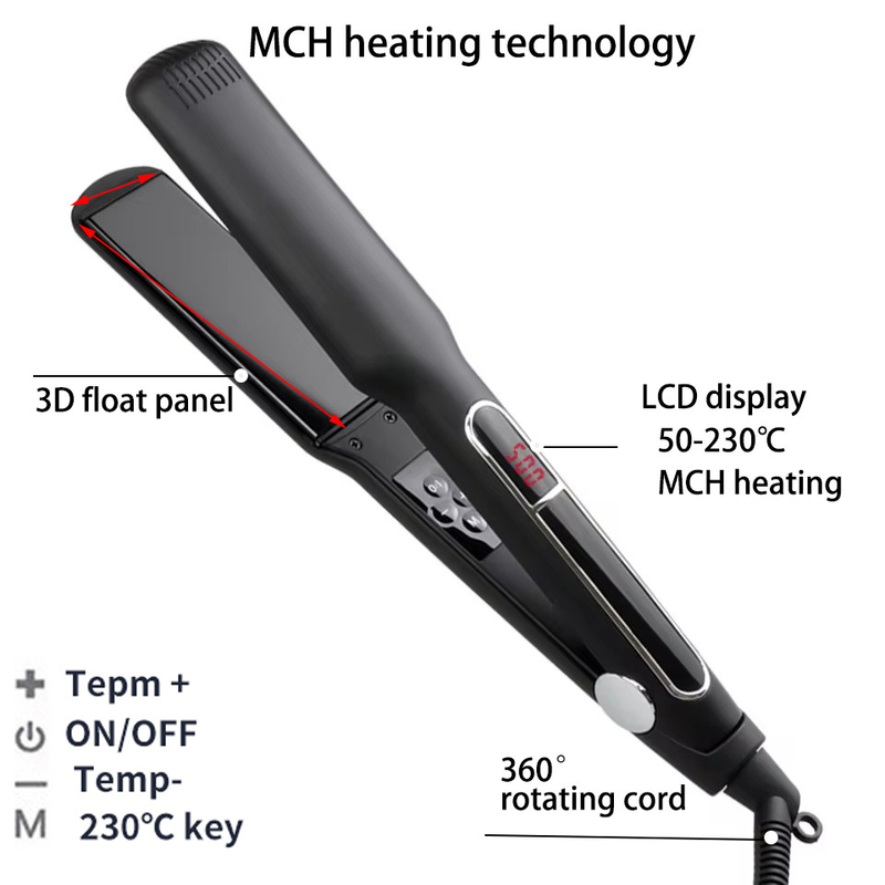 MCH chauffage Légalisateur de cheveux écran LCD multi-taille Affichage tactile Opération professionnel