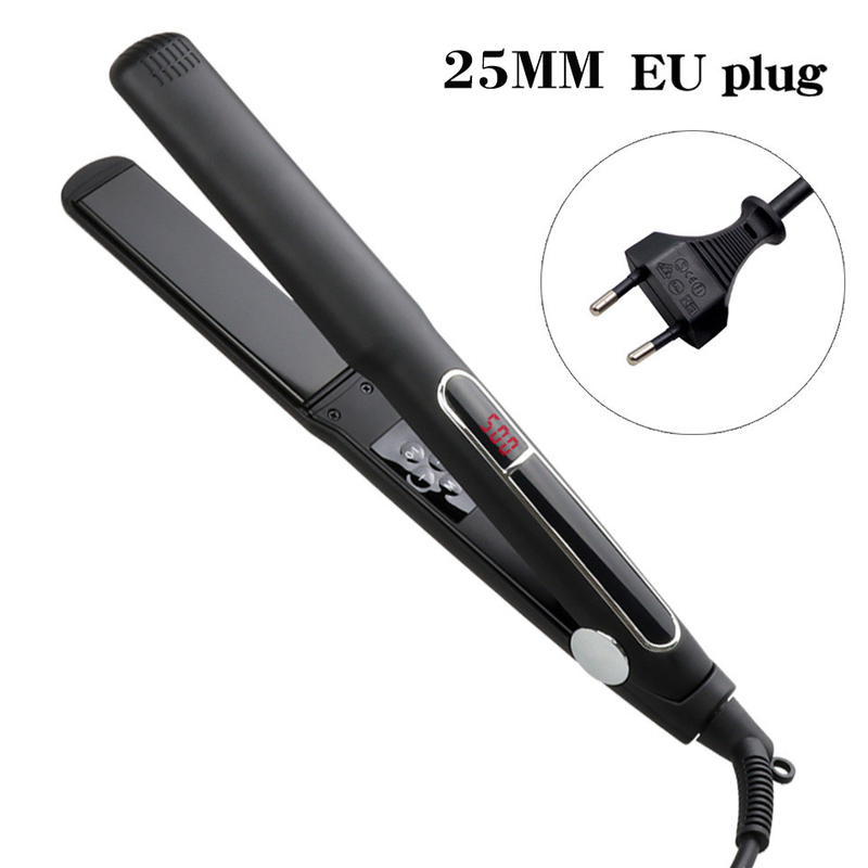 65W MCH 2 en 1 Légalisateur de cheveux affichage LCD Flat Iron Multi-Function Curler de cheveux avec 3 Panneau de taille