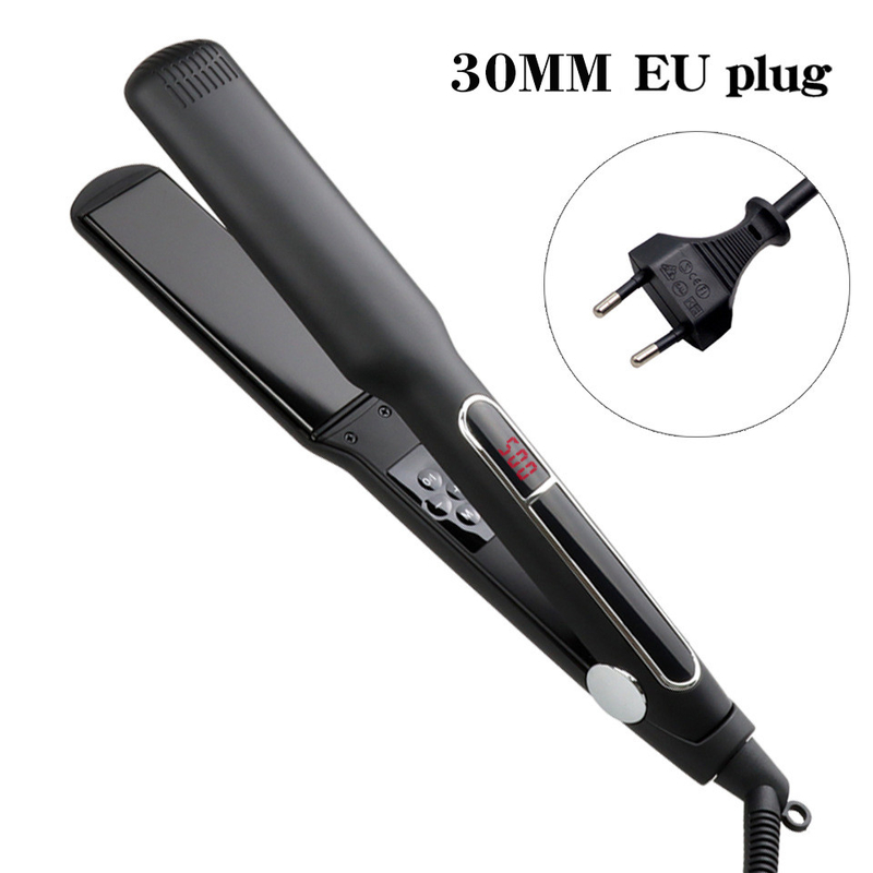 65W MCH 2 en 1 Légalisateur de cheveux affichage LCD Flat Iron Multi-Function Curler de cheveux avec 3 Panneau de taille