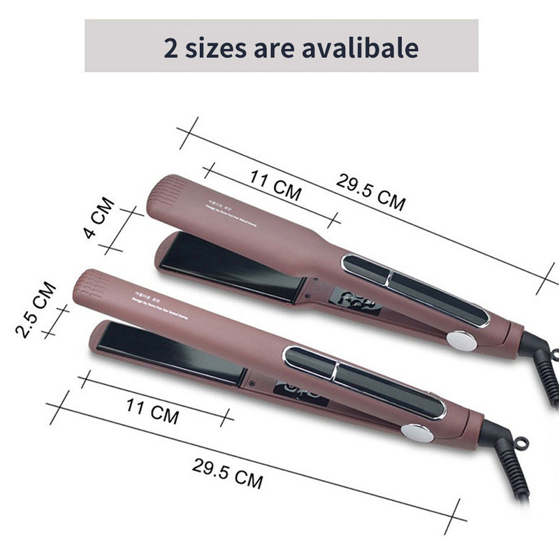 Législateur de cheveux multi-tailles à écran LCD avec contrôle tactile et technologie de chauffage MCH