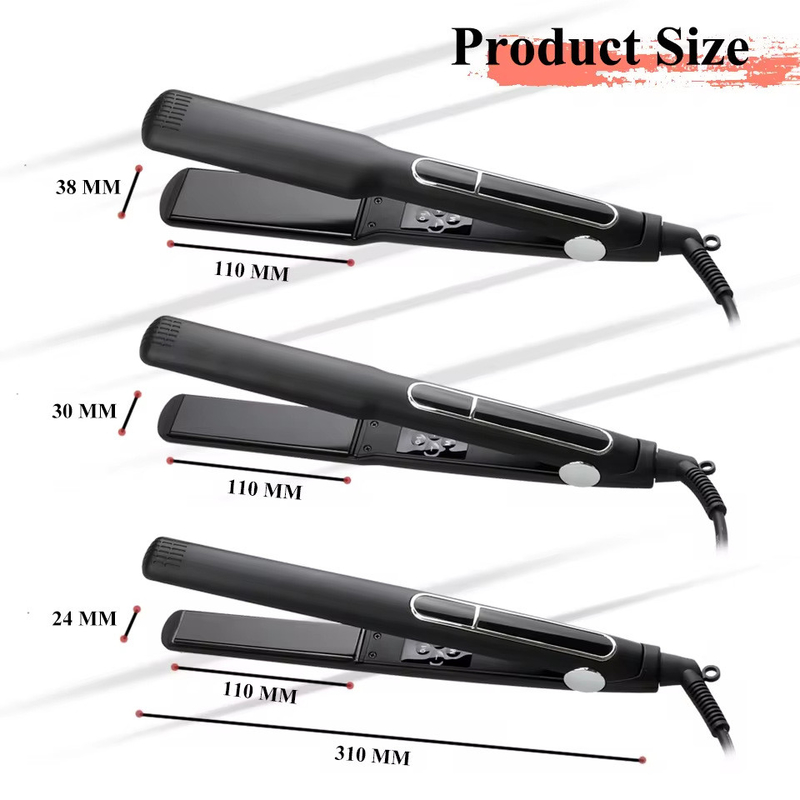Contrôle tactile Légalisateur de cheveux MCH Affichage LCD large et étroit