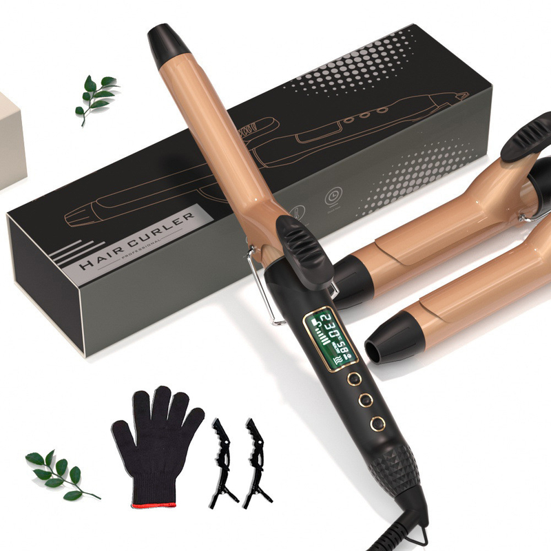 Coiffeur électrique de plusieurs tailles avec écran LCD et moteur CC à câble rotatif à 360°