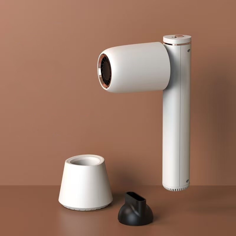Séche-cheveux sans fil séche-cheveux rechargeable portable pour animaux de compagnie avec vent chaud et froid pour voyager en plein air