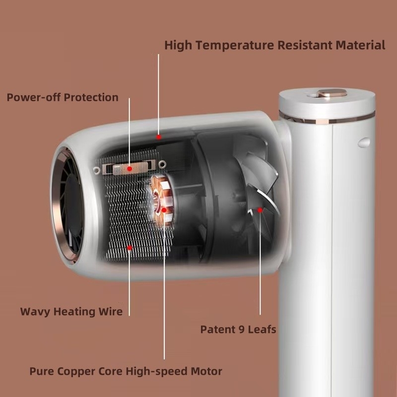 Séche-cheveux sans fil séche-cheveux rechargeable portable pour animaux de compagnie avec vent chaud et froid pour voyager en plein air