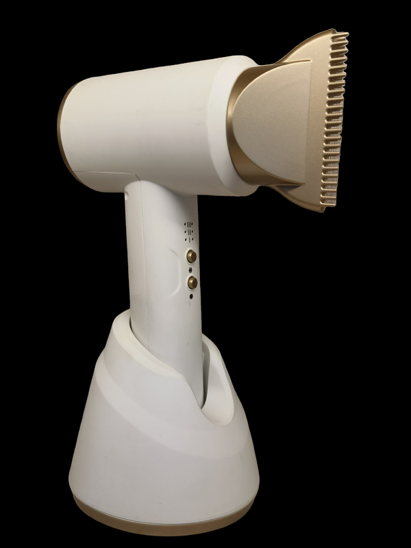 Longue durée de vie de la batterie Séche-cheveux sans fil avec technologie tourmaline et 2 niveaux de chaleur