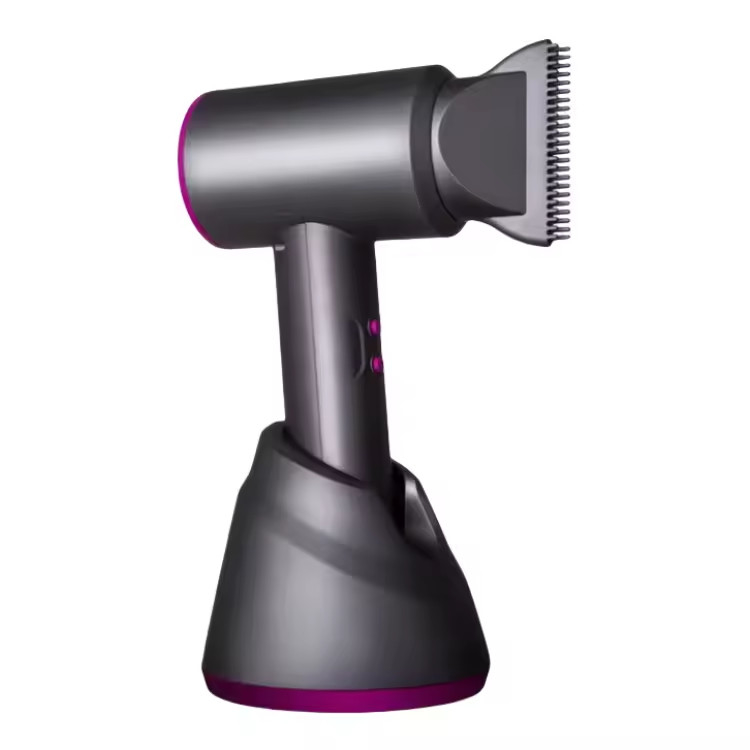 Séchoir à cheveux sans fil sans fil de qualité salon avec 2 buses d'air 15000mAh Grande batterie pour les voyages en plein air
