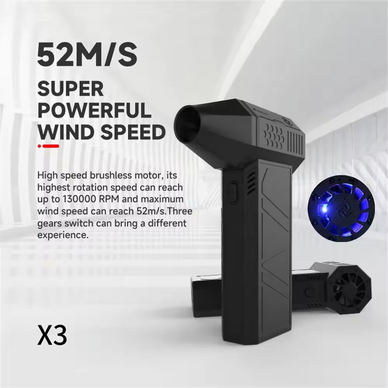 Ventilateur électrique à turboréacteur mini rechargeable X3 pour nettoyer la poussière des voitures