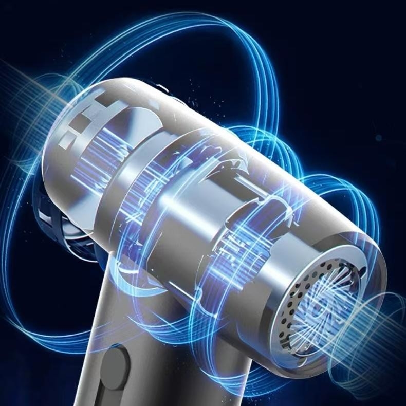 Assortiment de sèche-cheveux rechargeable 80W Mini sèche-cheveux sans feuilles pour la maison et l'extérieur