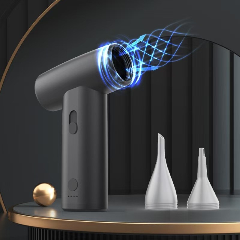 Assortiment de sèche-cheveux rechargeable 80W Mini sèche-cheveux sans feuilles pour la maison et l'extérieur