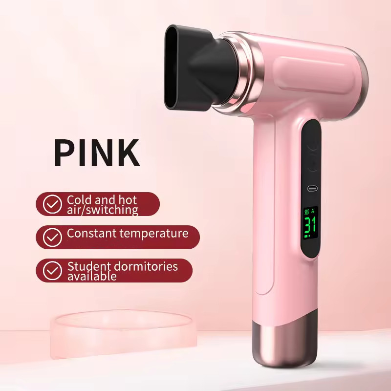 Séche-cheveux domestique à haute puissance avec séchage rapide et tube de vent pliable à ions négatifs pour les étudiants et les dortoirs
