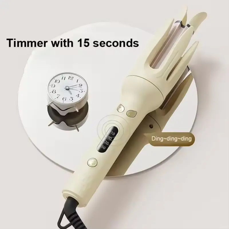 Curler de cheveux 30W Fer Curling automatique de cheveux rotatif écran LCD 28mm réglages de température multiples