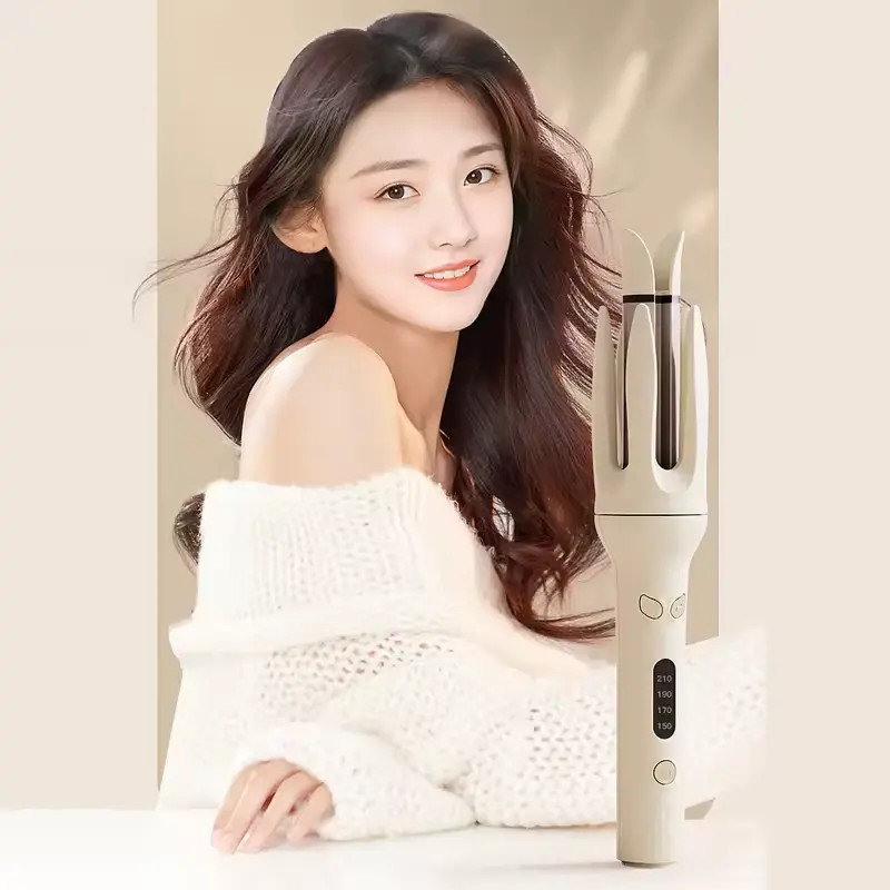 Curler de cheveux 30W Fer Curling automatique de cheveux rotatif écran LCD 28mm réglages de température multiples