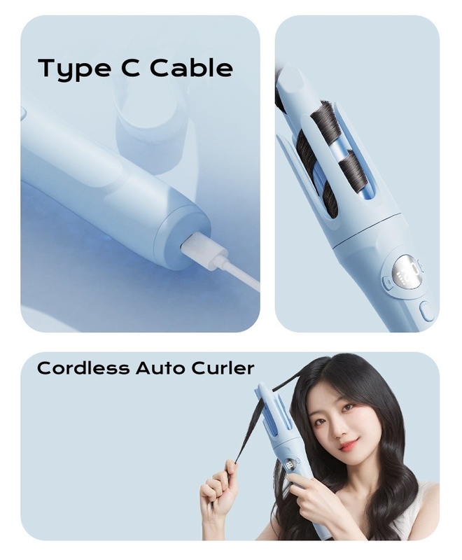 Portable à chauffage rapide boucles durables sèche-cheveux Styler sans fil boucles fer Titane Fer plat
