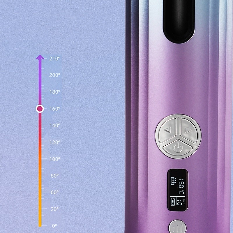 Fer à friser sans fil pour les voyages réglable