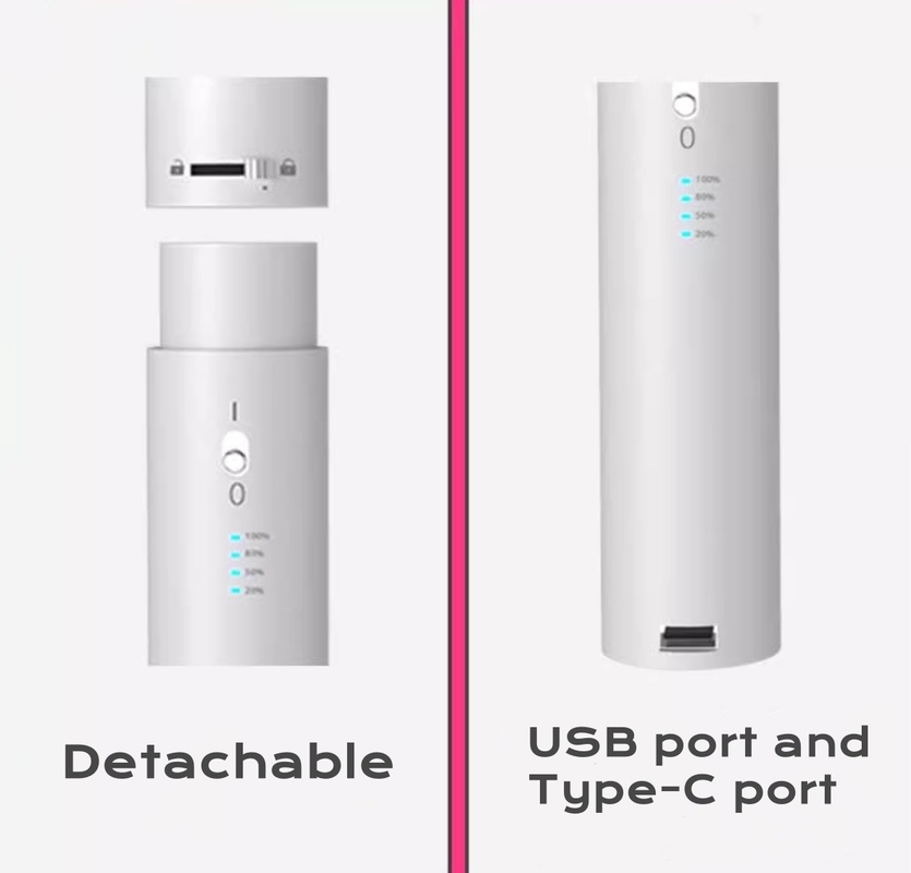 Séche-cheveux portable sans fil à batterie de 60 W alimenté par 4 alliages d'aluminium à réglage thermique