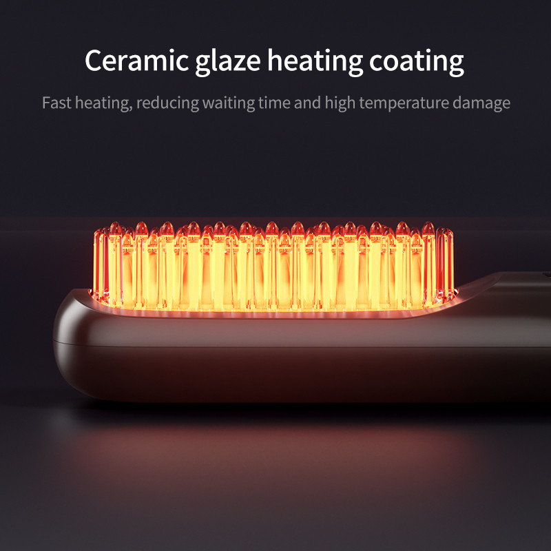 Soins personnels sèche-cheveux électrique brosse à cheveux à air chaud peigne à chaleur USB sans fil rechargeable Législateur de cheveux brosse