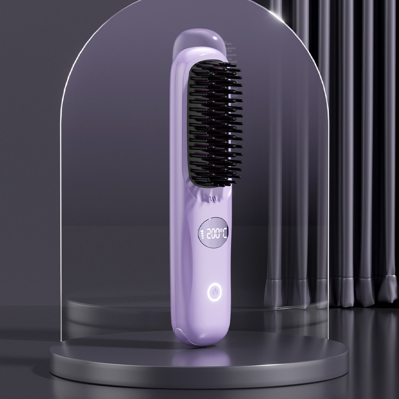 Soins personnels sèche-cheveux électrique brosse à cheveux à air chaud peigne à chaleur USB sans fil rechargeable Législateur de cheveux brosse