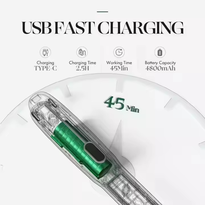 Rechargeable 2 en 1 Légalisateur de cheveux sans fil Légalisateur sans fil Curling avec batterie de 4800mAh et multi température