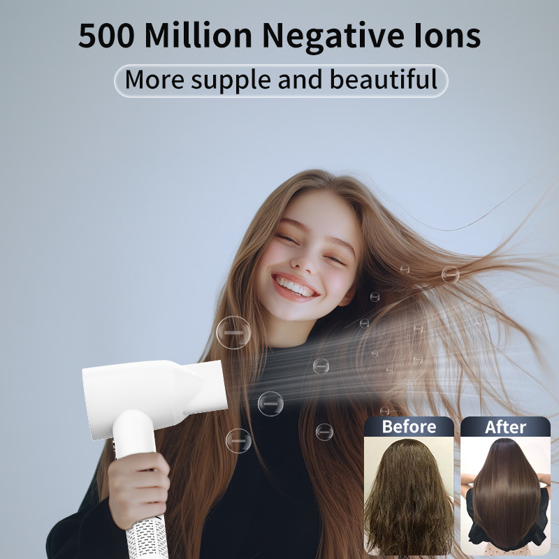 Voyage 1800W haut débit sèche-cheveux à moteur sans pinceau Avec 110,000 RPM et 5 milliards de plasma