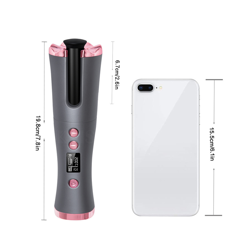 15W sans fil coiffeur automatique portable de type C rechargeable chauffage rapide Conception compacte
