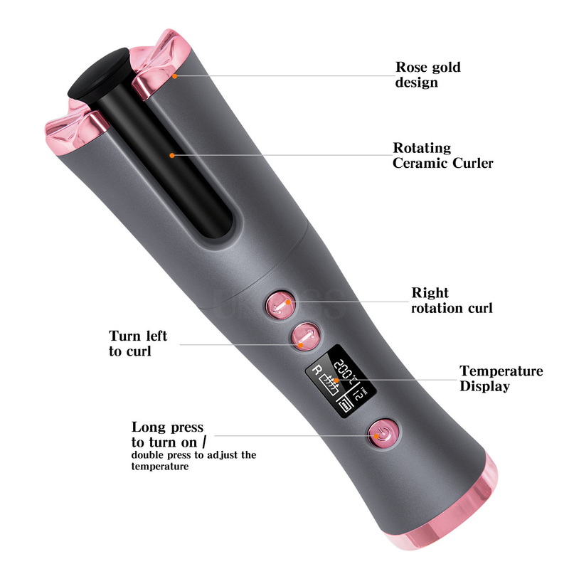 15W sans fil coiffeur automatique portable de type C rechargeable chauffage rapide Conception compacte