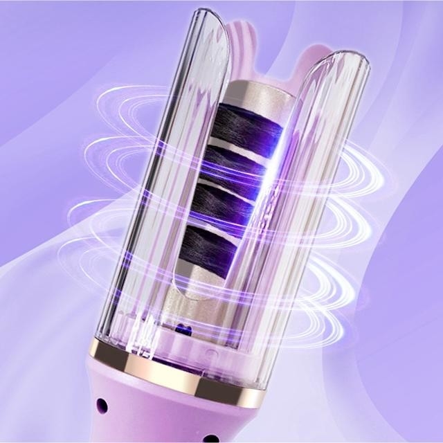 50W Curler automatique de cheveux PTC à chauffage rapide Tourmaline Ceramique baguette avec anti-étouffement Protection Timer Rappel