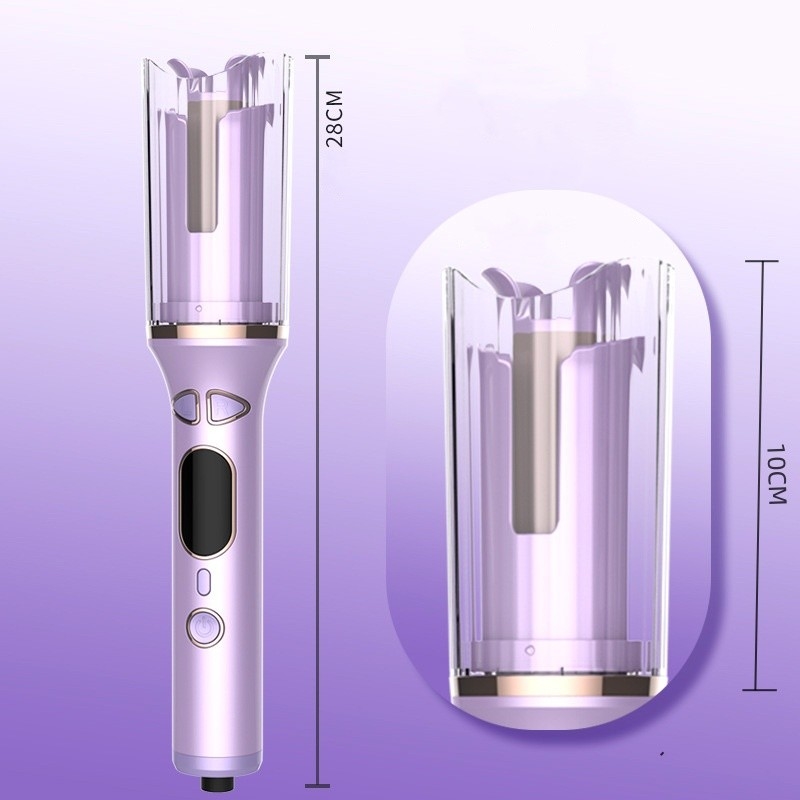 50W Curler automatique de cheveux PTC à chauffage rapide Tourmaline Ceramique baguette avec anti-étouffement Protection Timer Rappel