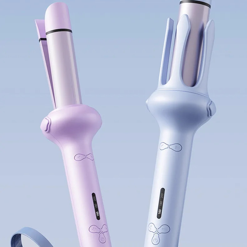 2 en 1 fer à friser automatique 35W chauffage rapide avec bip pour les cheveux bouclés et lisses