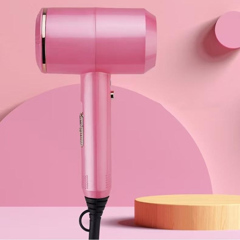 Séche-cheveux à ions négatifs professionnel de 1500w, à moteur à courant alternatif fort, équipé de 3 buses d'air pour les cheveux bouclés