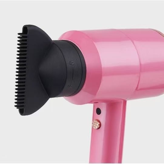 Séche-cheveux à ions négatifs professionnel de 1500w, à moteur à courant alternatif fort, équipé de 3 buses d'air pour les cheveux bouclés