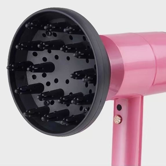 Séche-cheveux à ions négatifs professionnel de 1500w, à moteur à courant alternatif fort, équipé de 3 buses d'air pour les cheveux bouclés