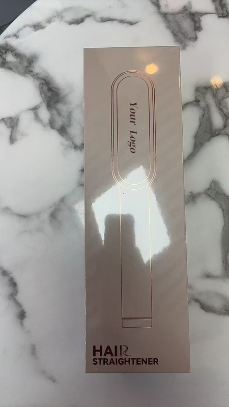 45W peigne de lissage de cheveux anti-étouffement de cheveux brosse à cheveux à ions négatifs peigne de coiffure chauffage rapide 5 niveaux de température réglables