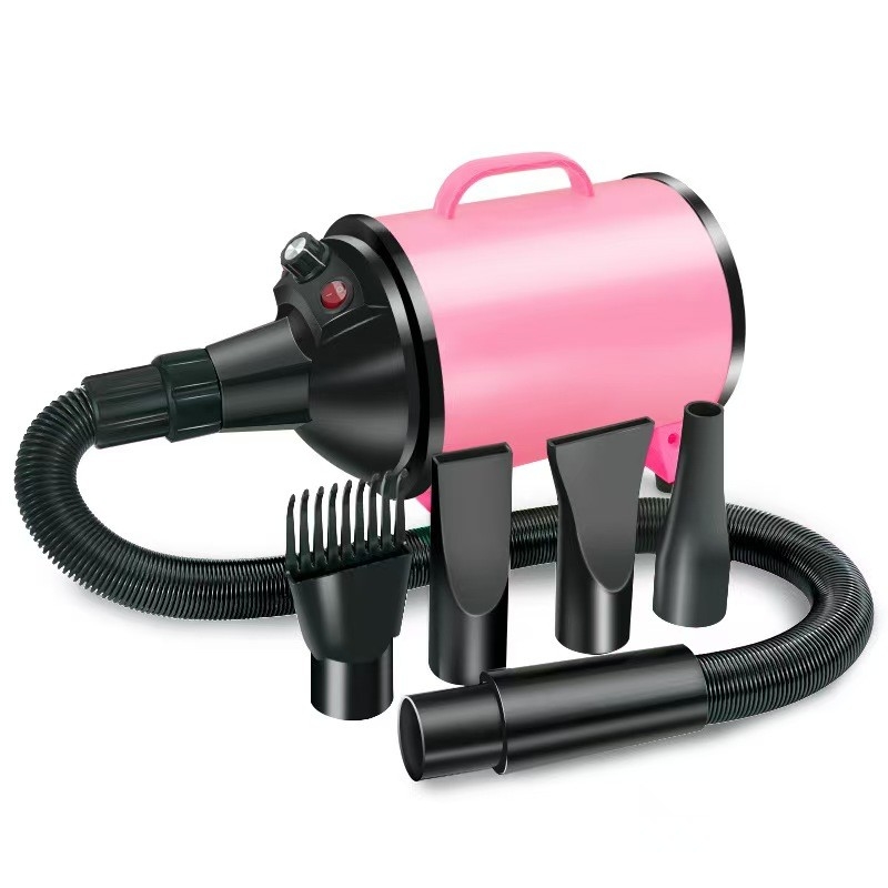 Séchoir à cheveux pour animaux de compagnie à haute puissance de 2100 W, équipement de toilettage pour animaux de compagnie à faible bruit, réglage de la vitesse du vent sans pas