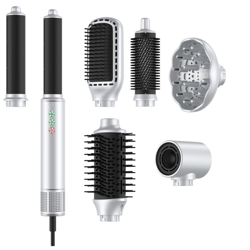 7 en 1 Styler à air chaud à grande vitesse 110 000 tours par minute Rotable pour cheveux professionnel séchoir à cheveux sans frissons