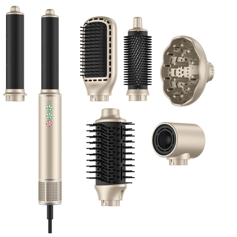 7 en 1 Styler à air chaud à grande vitesse 110 000 tours par minute Rotable pour cheveux professionnel séchoir à cheveux sans frissons