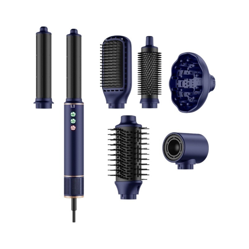 7 en 1 Styler à air chaud à grande vitesse 110 000 tours par minute Rotable pour cheveux professionnel séchoir à cheveux sans frissons