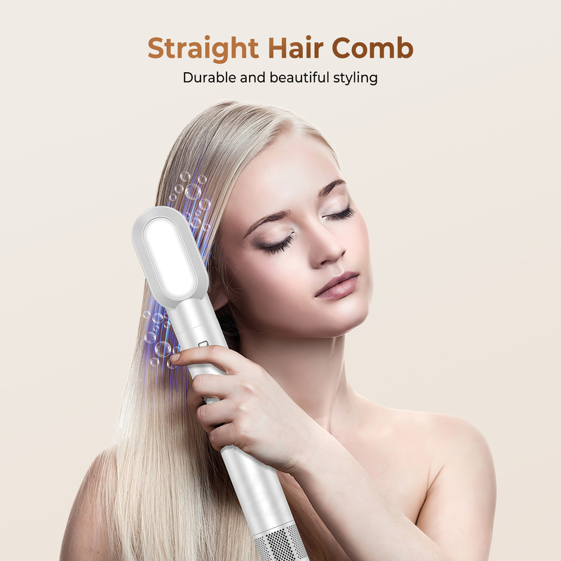 Séchage rapide 8 en 1 séchoir à cheveux professionnel à air chaud brosse à cheveux avec enroulement automatique et câble de puissance 2M 1500W Multi-Styler